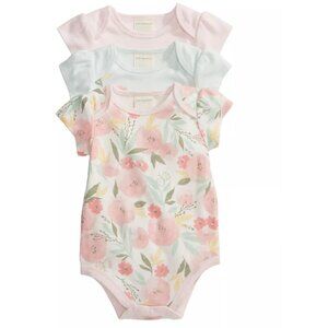5/$20 NWT FIRST IMPRESSIONS Baby Girls Bodysuits, Pack of 3, Newborn